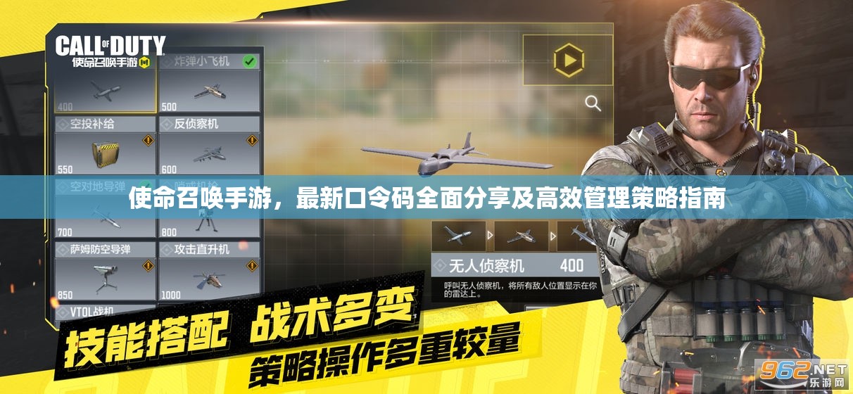 使命召唤手游，最新口令码全面分享及高效管理策略指南