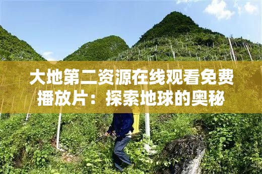 大地第二资源在线观看免费播放片：探索地球的奥秘