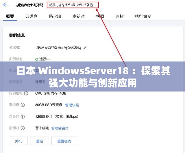 日本 WindowsServer18 ：探索其强大功能与创新应用
