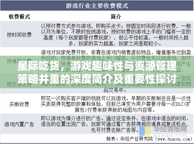 星际吃货，游戏趣味性与资源管理策略并重的深度简介及重要性探讨