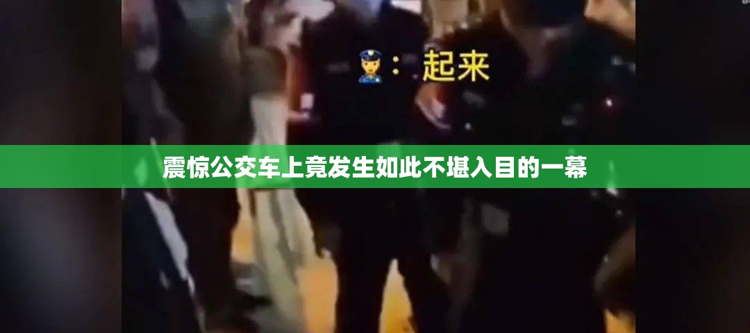 震惊公交车上竟发生如此不堪入目的一幕