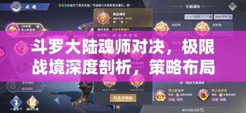 斗罗大陆魂师对决，极限战境深度剖析，策略布局与实力比拼的双重试炼