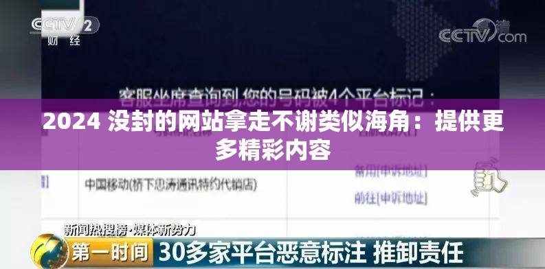 2024 没封的网站拿走不谢类似海角：提供更多精彩内容