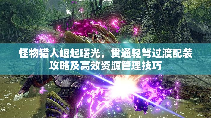 怪物猎人崛起曙光，贯通轻弩过渡配装攻略及高效资源管理技巧