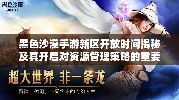 黑色沙漠手游新区开放时间揭秘及其开启对资源管理策略的重要性解析