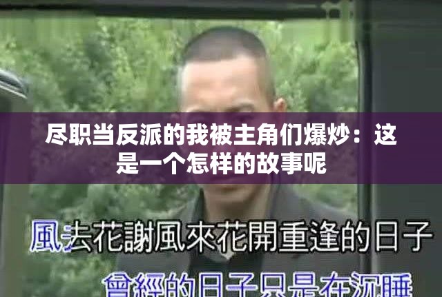 尽职当反派的我被主角们爆炒：这是一个怎样的故事呢