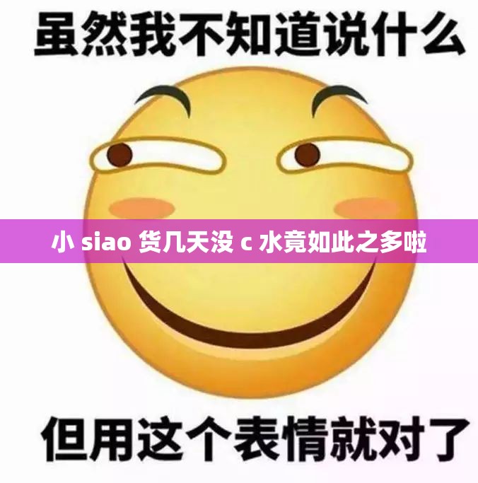 小 siao 货几天没 c 水竟如此之多啦