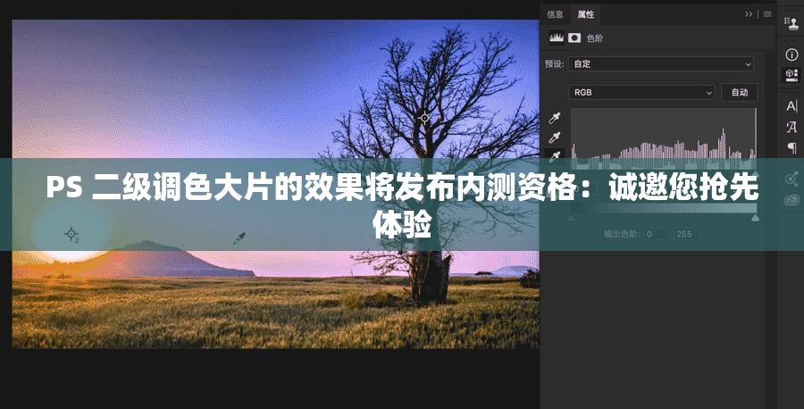 PS 二级调色大片的效果将发布内测资格：诚邀您抢先体验