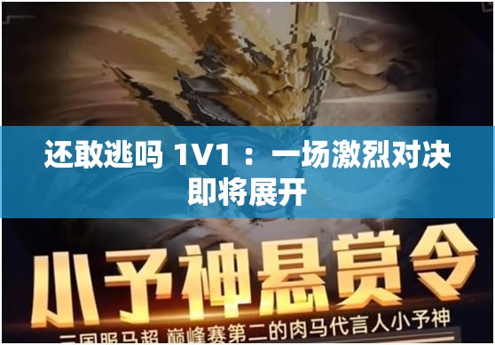 还敢逃吗 1V1 ：一场激烈对决即将展开