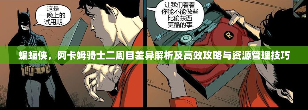 蝙蝠侠，阿卡姆骑士二周目差异解析及高效攻略与资源管理技巧