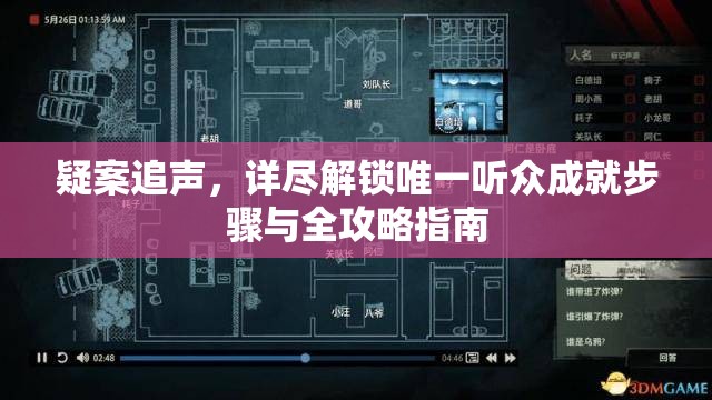 疑案追声，详尽解锁唯一听众成就步骤与全攻略指南