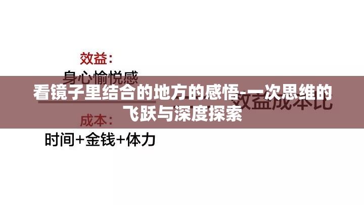 看镜子里结合的地方的感悟-一次思维的飞跃与深度探索
