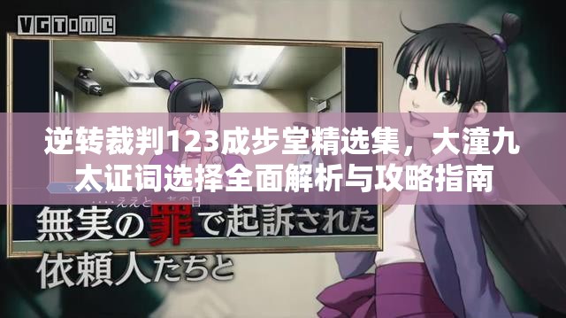 逆转裁判123成步堂精选集，大潼九太证词选择全面解析与攻略指南
