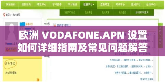 欧洲 VODAFONE.APN 设置如何详细指南及常见问题解答