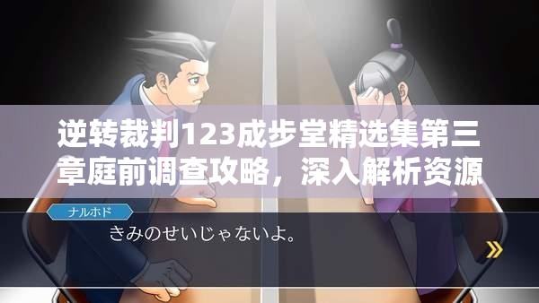 逆转裁判123成步堂精选集第三章庭前调查攻略，深入解析资源管理在调查中的核心作用