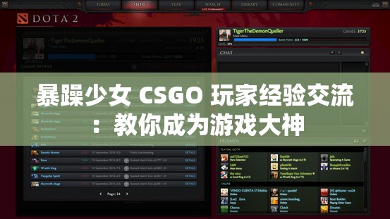 暴躁少女 CSGO 玩家经验交流：教你成为游戏大神