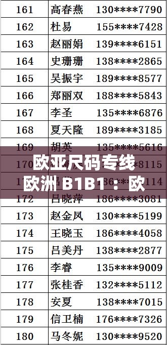 欧亚尺码专线欧洲 B1B1 ：欧洲专属优质购物通道