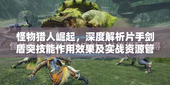 怪物猎人崛起，深度解析片手剑盾突技能作用效果及实战资源管理策略