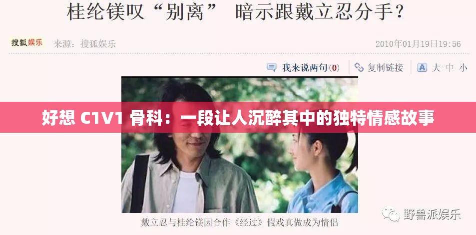 好想 C1V1 骨科：一段让人沉醉其中的独特情感故事
