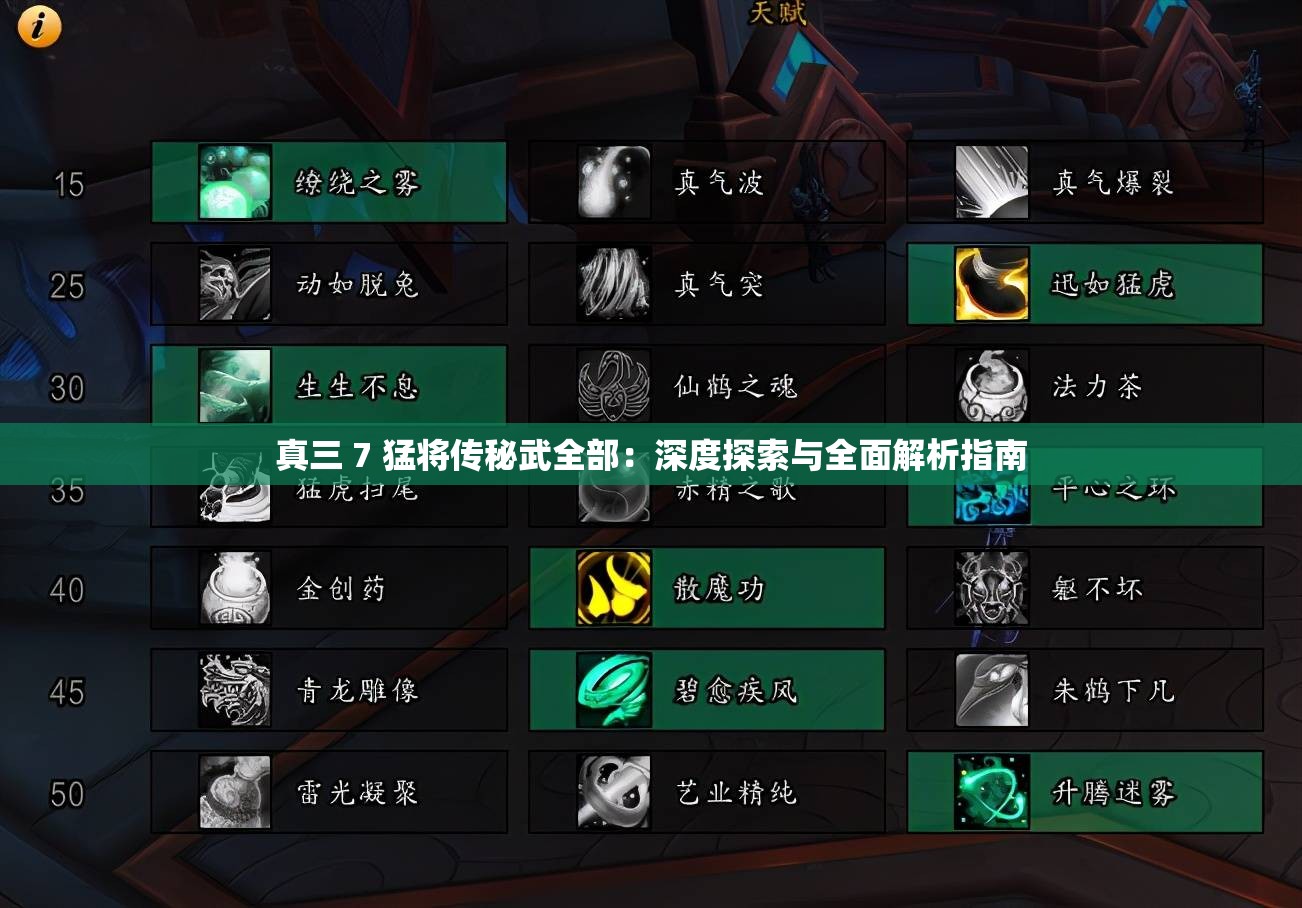 真三 7 猛将传秘武全部：深度探索与全面解析指南