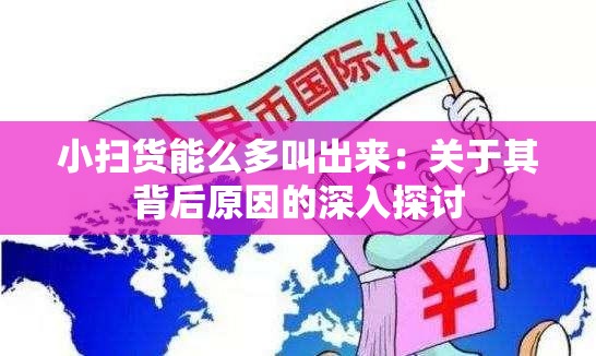小扫货能么多叫出来：关于其背后原因的深入探讨