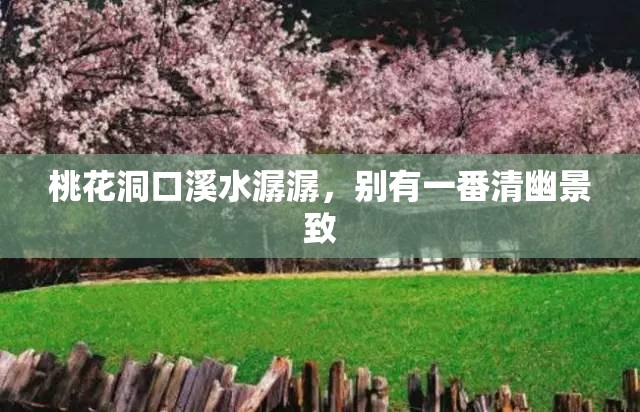 桃花洞口溪水潺潺，别有一番清幽景致