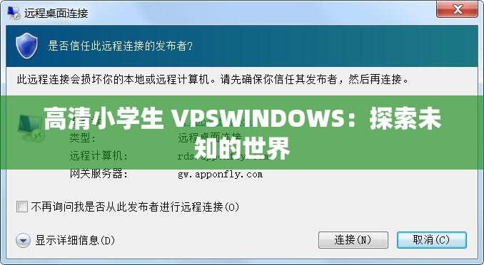 高清小学生 VPSWINDOWS：探索未知的世界