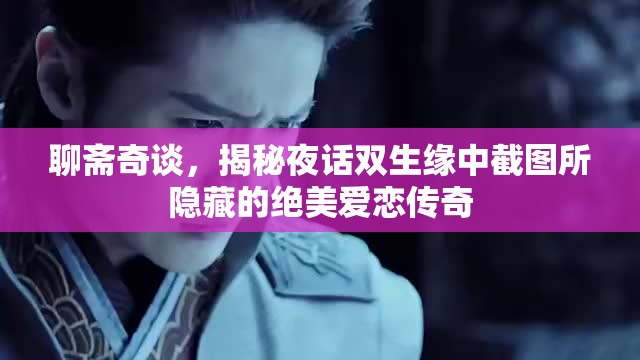 聊斋奇谈，揭秘夜话双生缘中截图所隐藏的绝美爱恋传奇