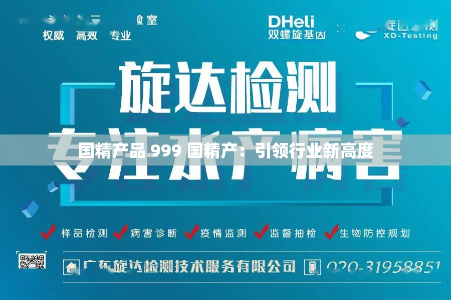 国精产品 999 国精产：引领行业新高度