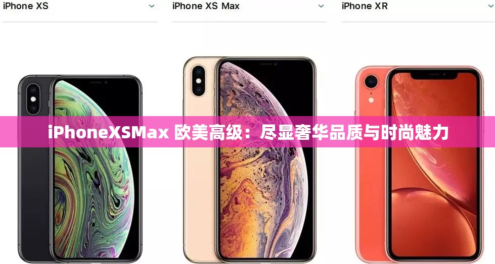 iPhoneXSMax 欧美高级：尽显奢华品质与时尚魅力