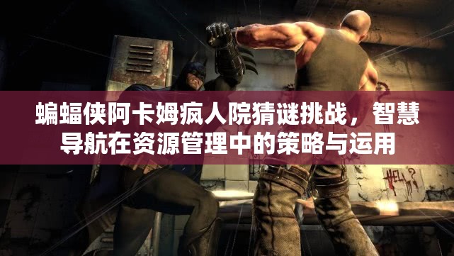 蝙蝠侠阿卡姆疯人院猜谜挑战，智慧导航在资源管理中的策略与运用
