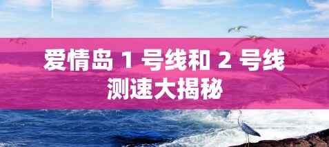 爱情岛 1 号线和 2 号线测速大揭秘