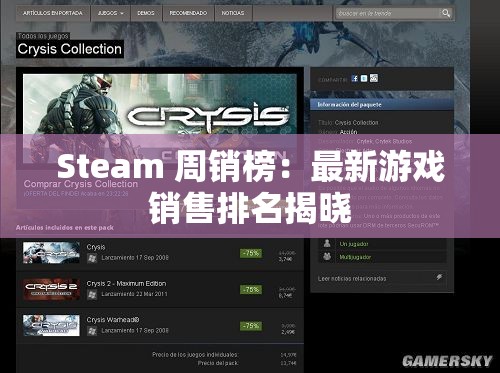 Steam 周销榜：最新游戏销售排名揭晓