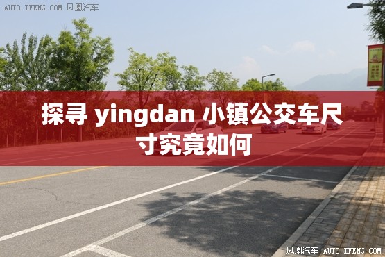 探寻 yingdan 小镇公交车尺寸究竟如何