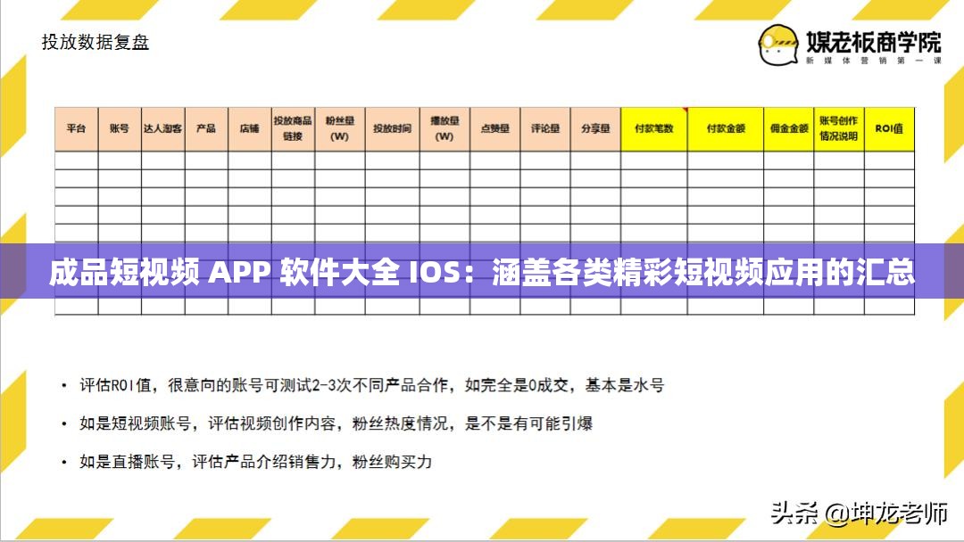 成品短视频 APP 软件大全 IOS：涵盖各类精彩短视频应用的汇总