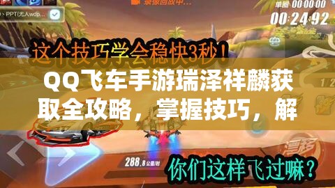 QQ飞车手游瑞泽祥麟获取全攻略，掌握技巧，解锁你的专属飞驰新伙伴瑞泽祥麟
