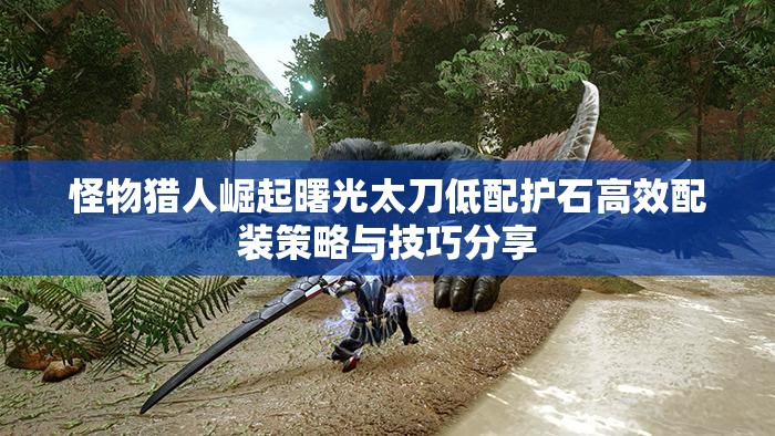 怪物猎人崛起曙光太刀低配护石高效配装策略与技巧分享