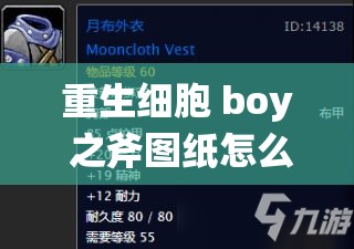 重生细胞 boy 之斧图纸怎么获取：详细攻略与获取途径介绍