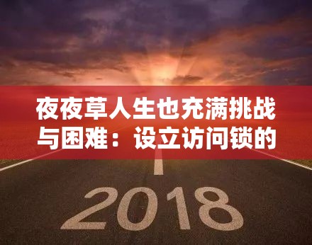 夜夜草人生也充满挑战与困难：设立访问锁的背后深意