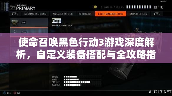 使命召唤黑色行动3游戏深度解析，自定义装备搭配与全攻略指南