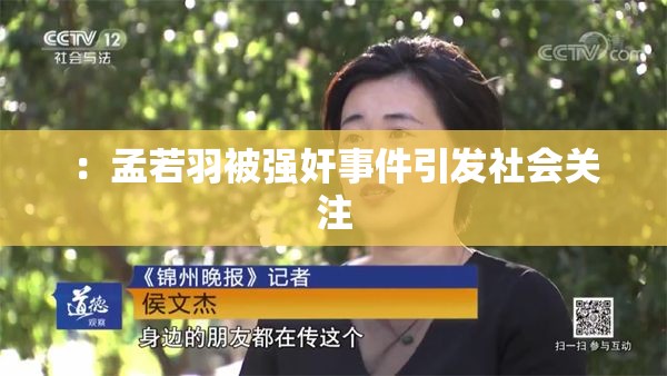 ：孟若羽被强奸事件引发社会关注