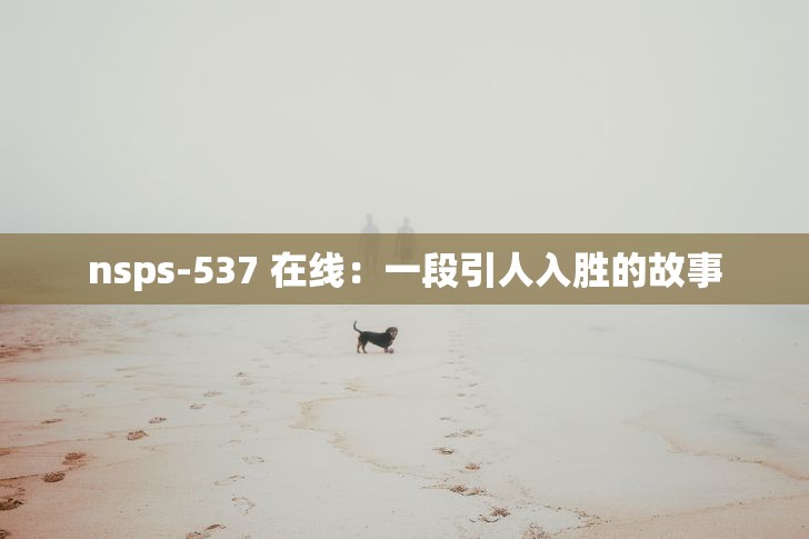 nsps-537 在线：一段引人入胜的故事