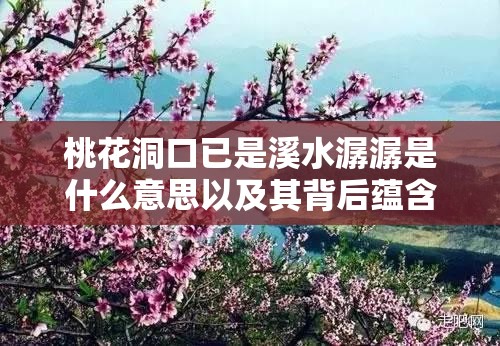 桃花洞口已是溪水潺潺是什么意思以及其背后蕴含的深意