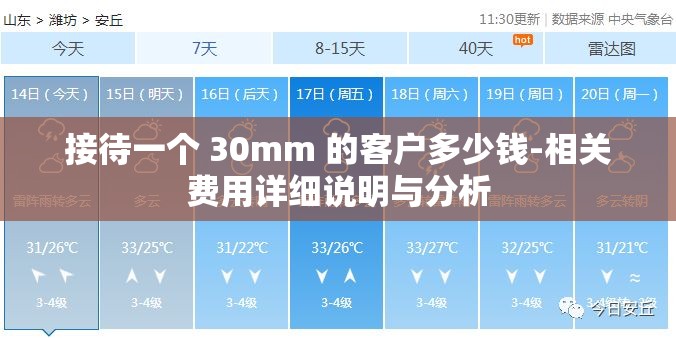 接待一个 30mm 的客户多少钱-相关费用详细说明与分析