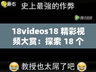 18videos18 精彩视频大赏：探索 18 个独特有趣的视频