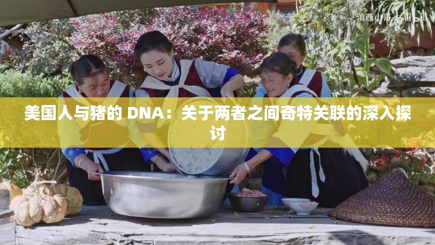 美国人与猪的 DNA：关于两者之间奇特关联的深入探讨