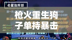 枪火重生狗子单持暴击爆炸流，探索极致输出与爆炸艺术的完美融合
