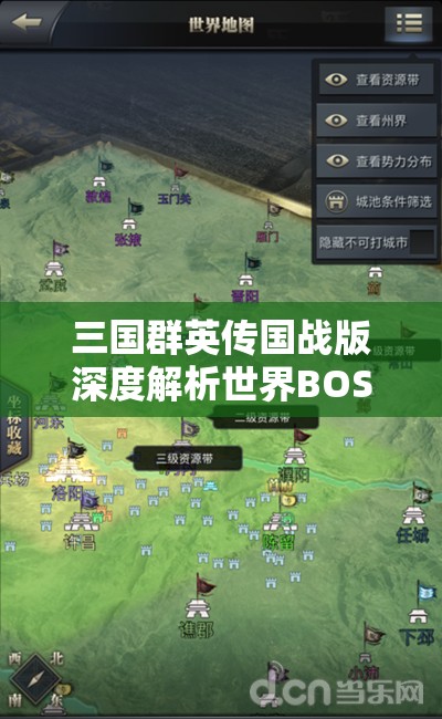 三国群英传国战版深度解析世界BOSS掉落机制，资源管理策略与高效利用技巧，避免资源浪费