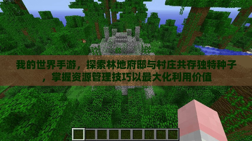 我的世界手游，探索林地府邸与村庄共存独特种子，掌握资源管理技巧以最大化利用价值