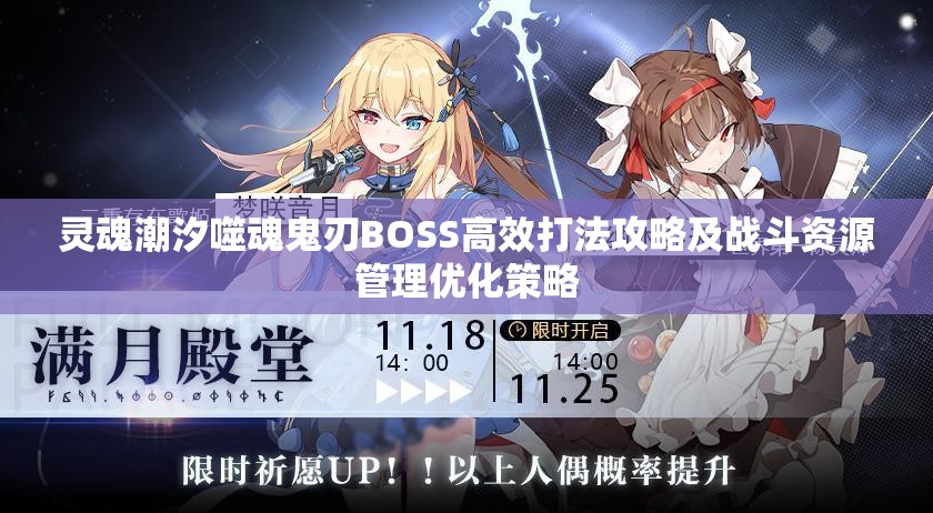灵魂潮汐噬魂鬼刃BOSS高效打法攻略及战斗资源管理优化策略